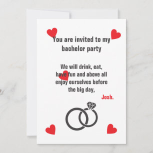 bachelor party invitation
