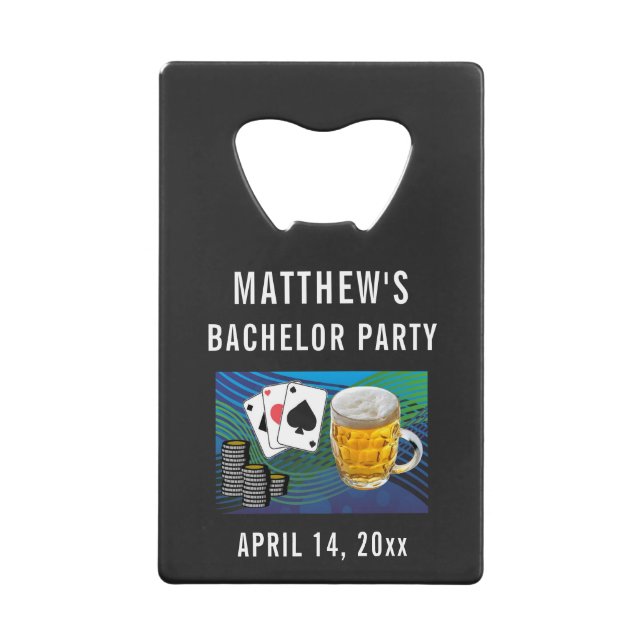 Bachelor Party Wedding Favor Beer Poker (Devant)