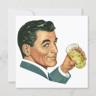 Bachelor vintage à une invitation de Cocktail Part