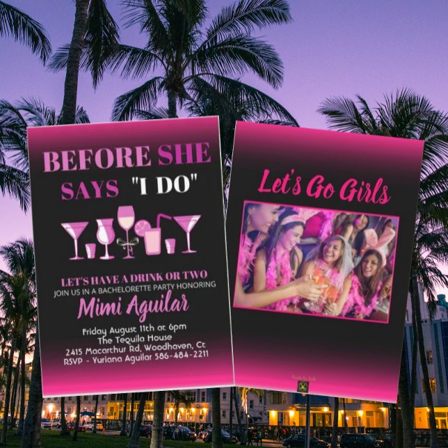 Bachelorette Avant Elle Dit Que Je Fais Invitation (Créateur téléchargé)