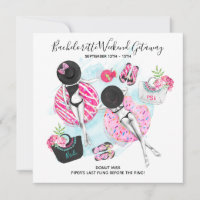 Bachelorette Beach Week-end Getaway Invitation