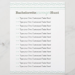 Bachelorette chasse chasse chasse Jeu bleu Tribal
