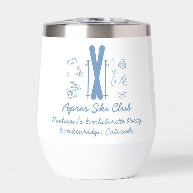 Bachelorette De Ski Dernier Toast Sur Les Pistes (Avant)