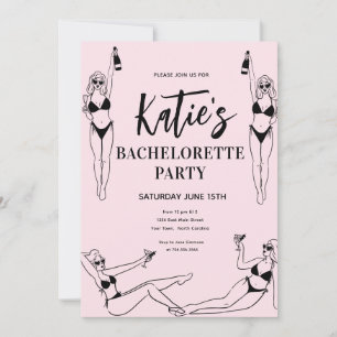Bachelorette de talon élevé Invitation