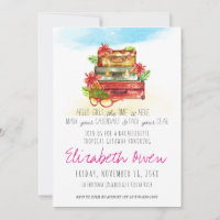 Bachelorette Destination Voyage Fête Invitation