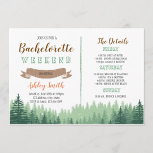 Bachelorette en bois cabine avec invitation Itinér
