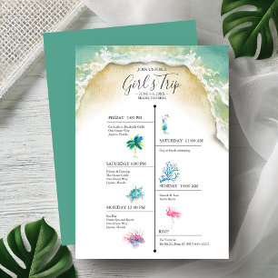 Bachelorette Filles Voyage Itinéraire Tropical