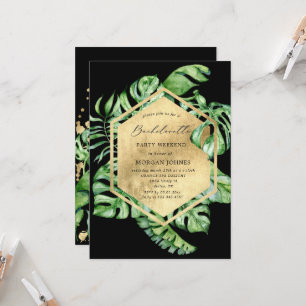 Bachelorette Foliage Tropical Invitation