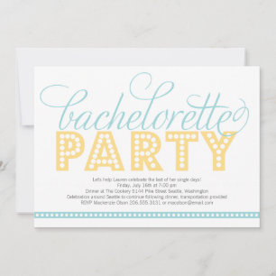Bachelorette Invitation à la Bachelorette