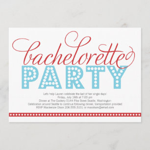 Bachelorette Invitation à la Bachelorette