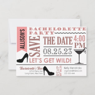 Bachelorette invitation design