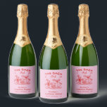 Bachelorette Party Étiquette Champagne personnalis<br><div class="desc">Bachelorette Party Étiquette Champagne personnalisé</div>