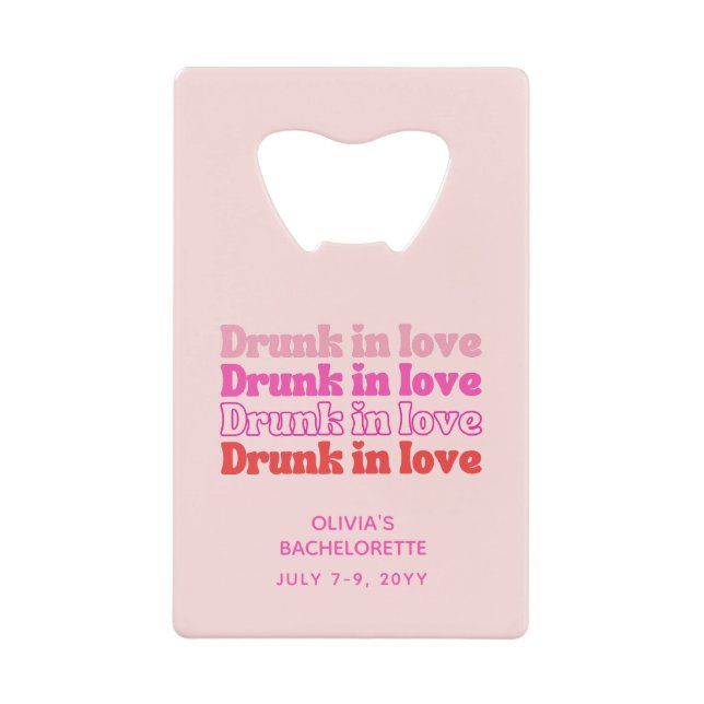 Bachelorette Party Favoriser Drunk in Love Rose Re (Devant)