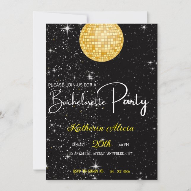 Bachelorette Party Invitation (Devant)