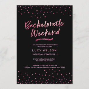 Bachelorette Party Invitation   Feuille de parties