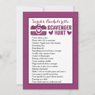 Bachelorette Party Jeu-Photo Scavenger Chasse