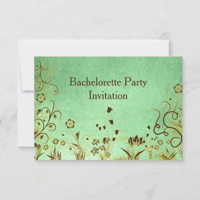 Bachelorette personnalisée Invitation de fête d'an (Devant)