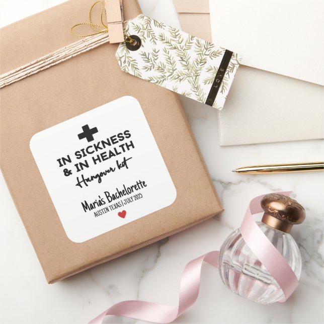 Bachelorette Stickers Kit Hangover (Cadeaux)