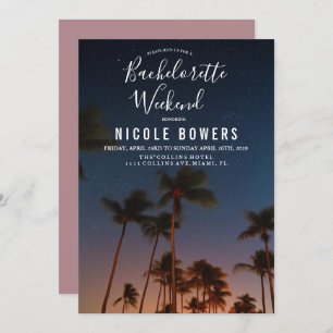 Bachelorette Week-end Invitation Tropicale