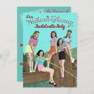 Bachelorette Weekend Getaway Party Invitations