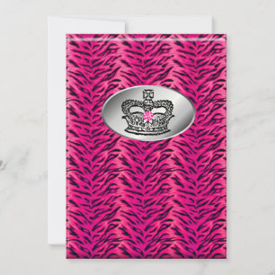 Bachelorette Zebra Jewelry Invitation de la Couron