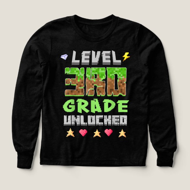 Back to School 3rd Grade Boys Gamer  (Motif recto)