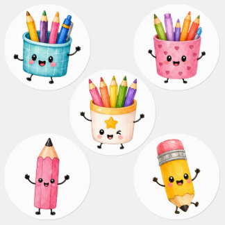 Back to School Stickers – Cute School Supplies &