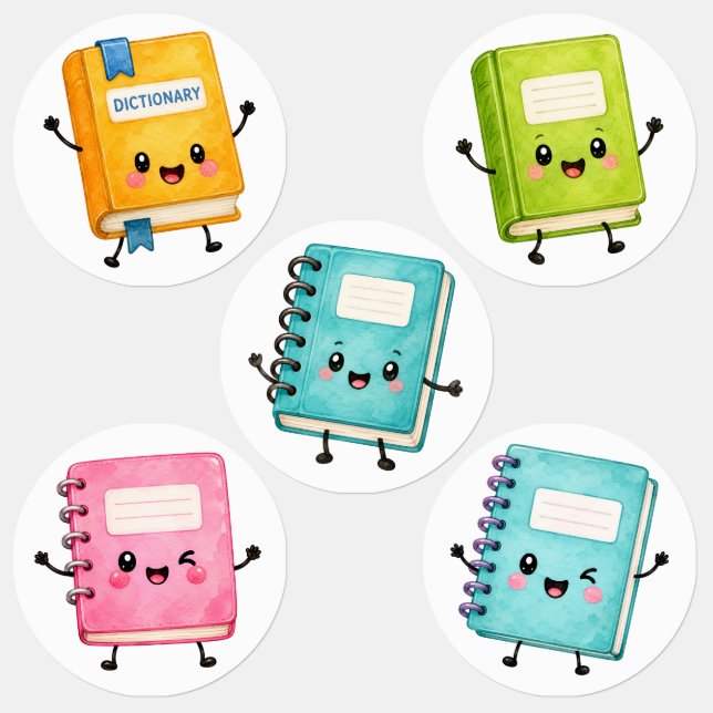  Back to School Stickers – Cute School Supplies &  (Groupe)
