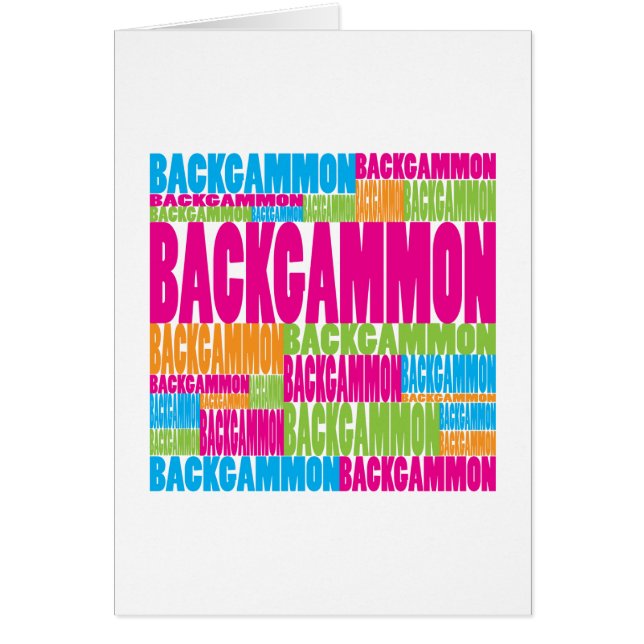 Backgammon coloré (Devant)