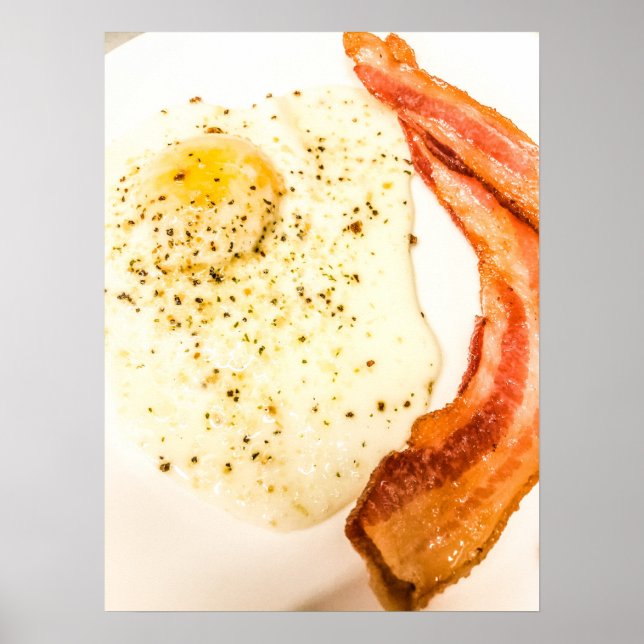 Bacon and Egg Breakfast Poster (Devant)