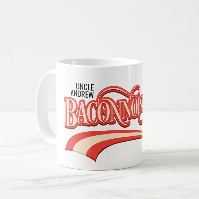 Baconnoisseur (bacon lover) coffee mug (Devant gauche)