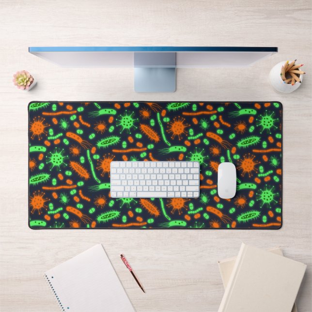 Bactérie lumineuse Micro-organisme toxique orange  (Bureau 1)