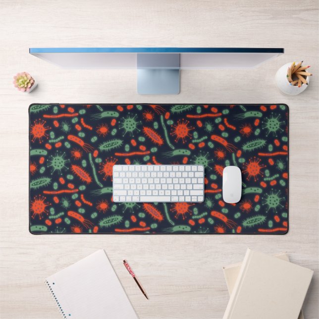 Bactérie lumineuse Microorganisme vert rouge (Bureau 1)