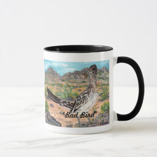 "Bad Bird" Roadrunner et Kokopelli New Mexico Mug