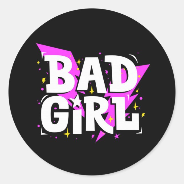 Bad Girl Stickers personnalisable (Devant)