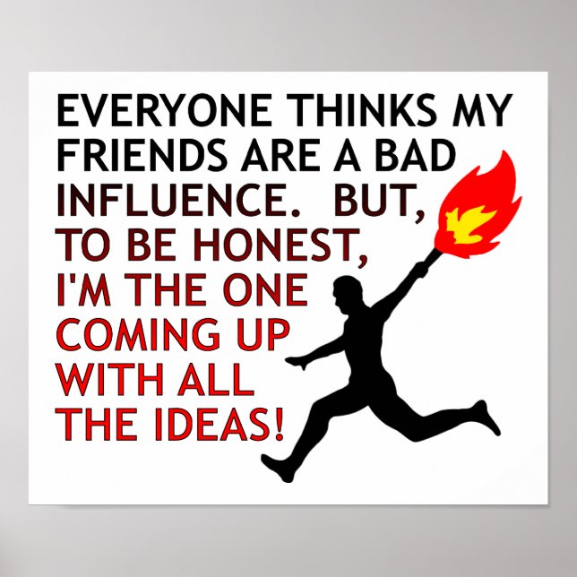 Bad Influence Drôle Poster (Devant)