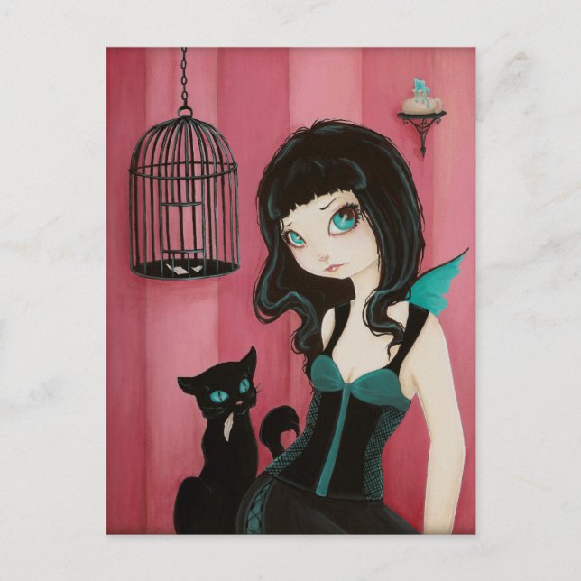 Bad Kitty - Carte postale Fairy (Devant)