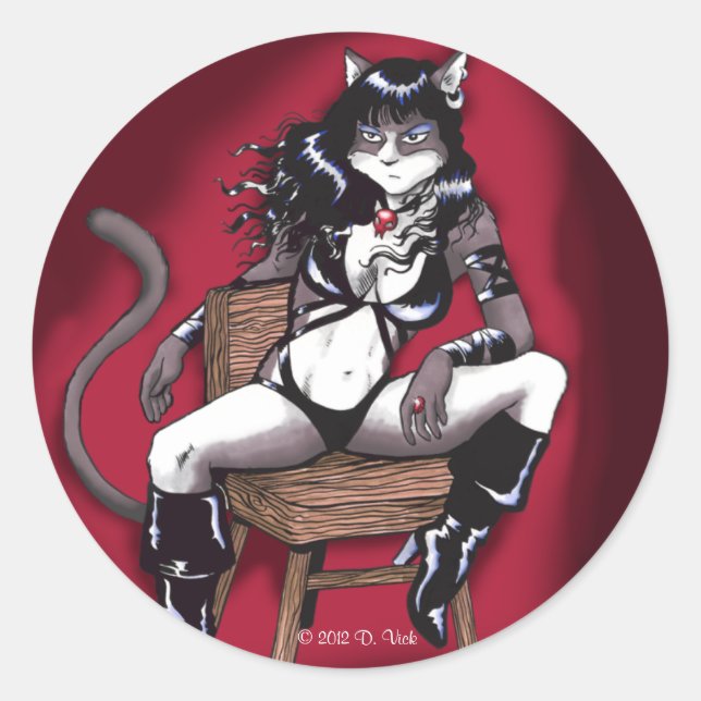 Bad Kitty Sticker (Devant)