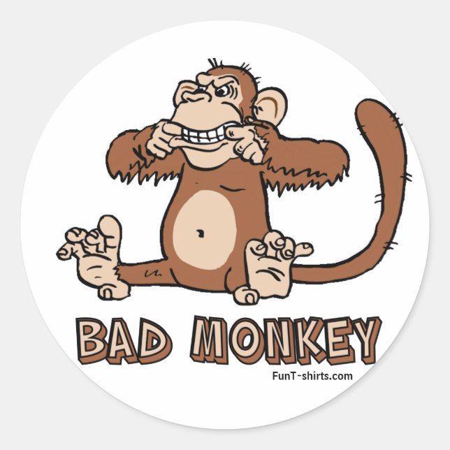 Bad Monkey stickers (Devant)