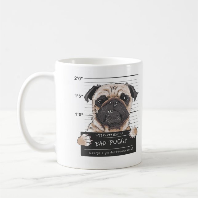 Bad Puggy Mug Shot (Gauche)