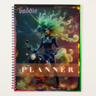 Baddie Unicorn Biker Planner