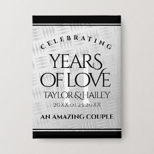 Badge 11ème anniversaire de Mariage en acier