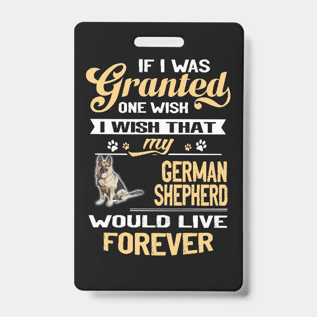 Badge 1 Si On M'Accorde Un Souhait, Je Souhaite Que Mon  (Face)