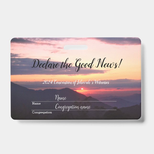 Badge 2024 JW convention  (Avant)