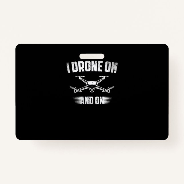Badge 20.Drones pour un pilote de drone (Devant)