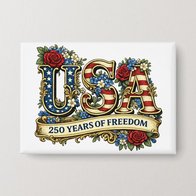 Badge 250e anniversaire des États-Unis d'Amérique (Recto)