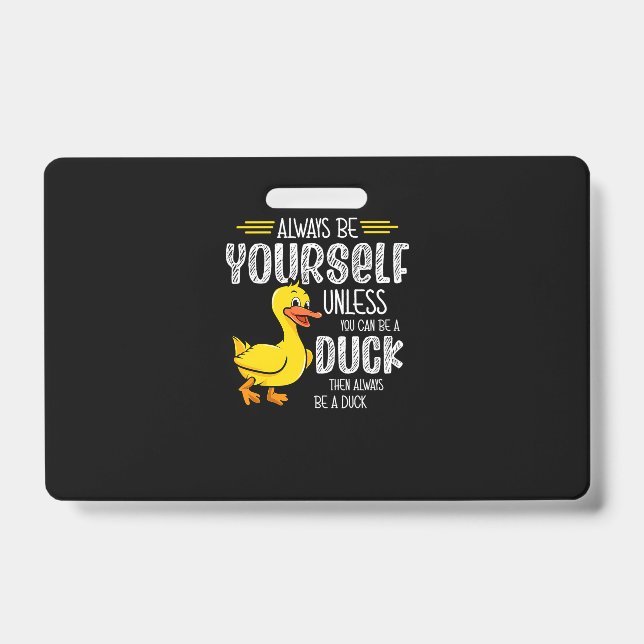 Badge 45.Canard en caoutchouc pour les amateurs de canar (Avant)