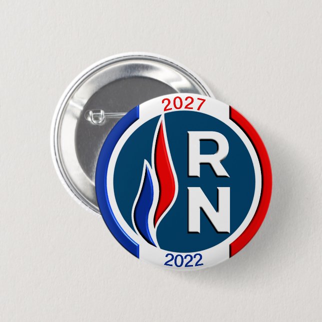 Badge 57 mm, RN 2022 2027 3D (Devant & derrière)