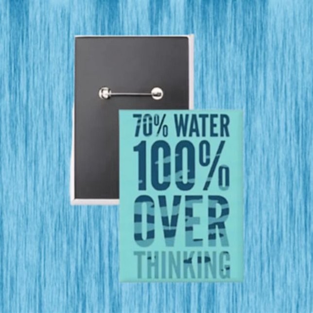 Badge 70% Eau 100% Bouton de Suranalyse (Créateur téléchargé)