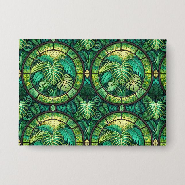 Badge A decorative wall art piece features a repeating  (Recto)